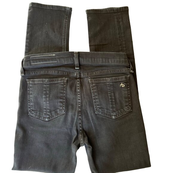 Rag & Bone Women's Coal Cigarette Skinny Jeans Size 26 Button Fly Cotton Denim - Picture 4 of 15
